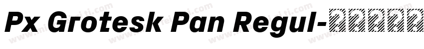 Px Grotesk Pan Regul字体转换